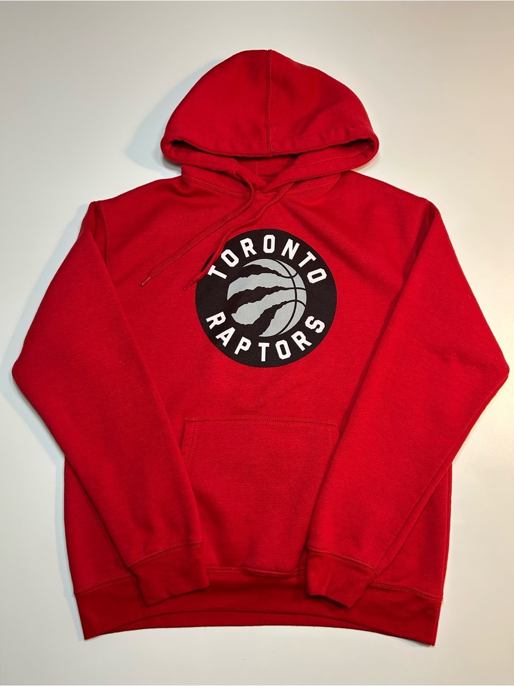Toronto Raptors NBA Red Big Logo Pullover Hoodie Sweatshirt
